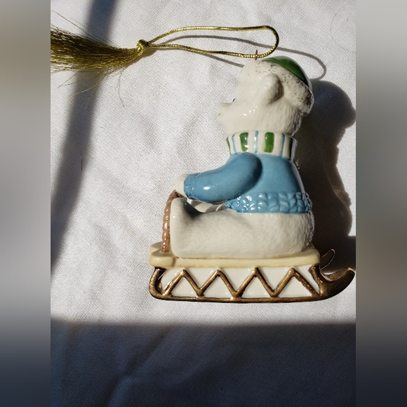 Lenox Teddy Bear Ornament - Picture 2 of 8